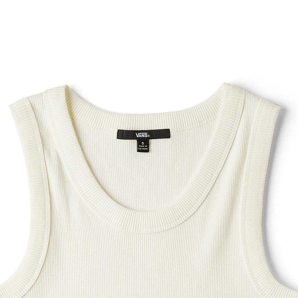 Vans Solid Color Round Neck Comfortable Sleeveless Vest Women tops Off-White VN000G3JFS8