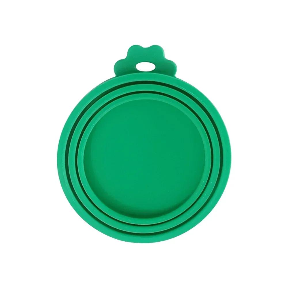 

Крышка для консервов Silicone World 3 в 1, многоразовая, для хранения продуктов, сохраняющая свежесть, крышка для банок, крышка для коробки для консервных банок для животных, силиконовая крышка для банки