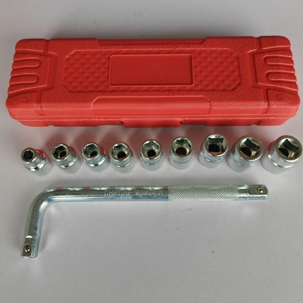 10pcs Lug Nut Wrench Repairing Tool Set Change Pry Bar Socket Spanner Tool  Motorcycle Repair