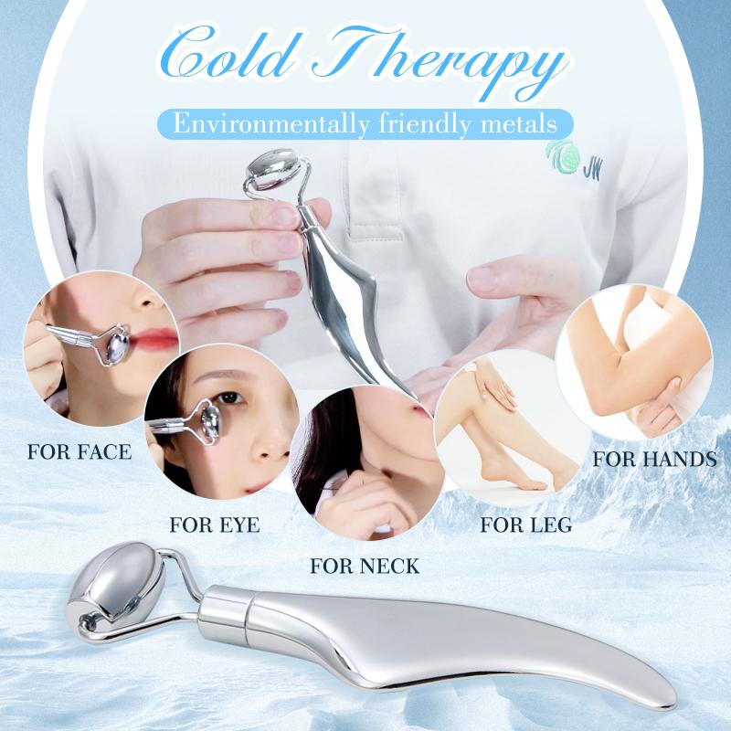 Facial Roller Gua Sha Beauty Face Neck Massage Tool Stainless Steel Skin Tightening Face Lifting Beauty Care Massage Roller