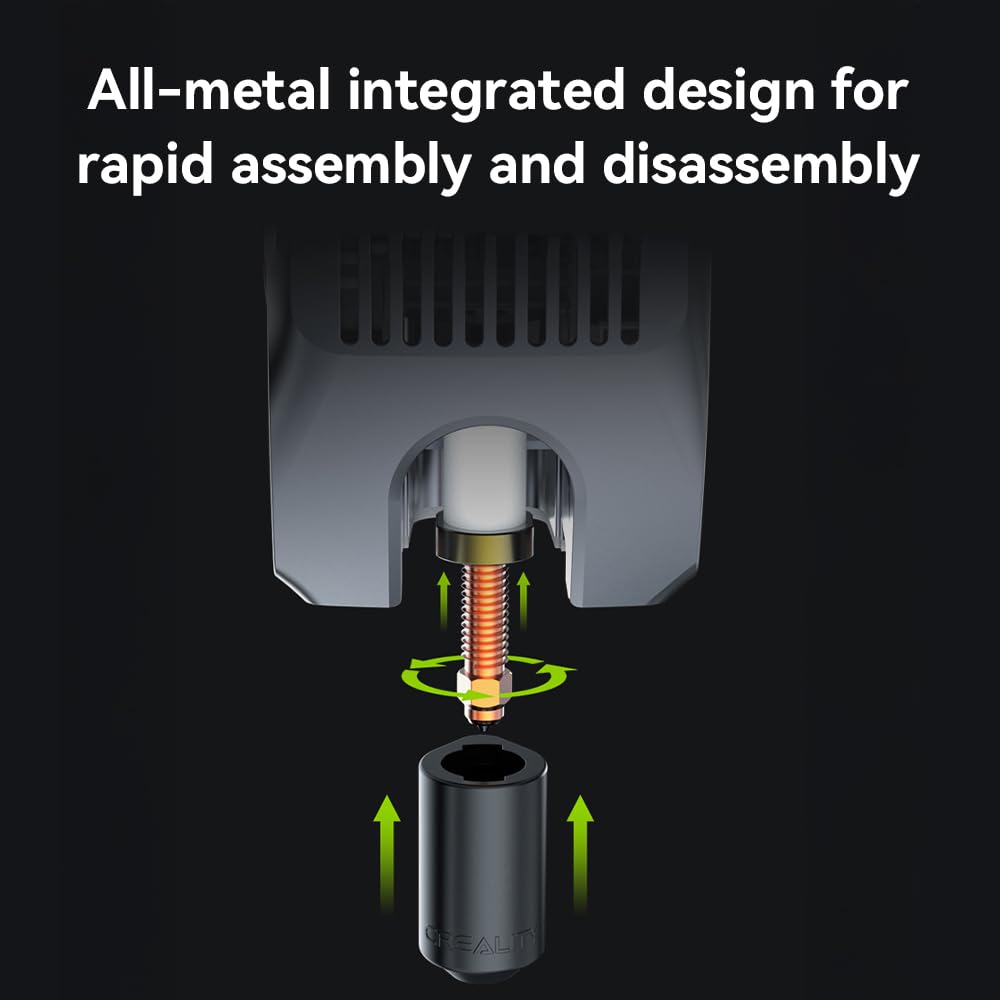 Creality 'Unicorn' K2 Plus Quick-Swap Nozzle Kit 0.4mm/0.6mm/0.8mm All-metal Integrated Nozzle for Creality K2/K2 Pro 3D Printer