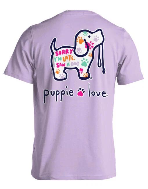 

New PUPPIE SORRY I M LATE I SAW A DOG T Shirt XL