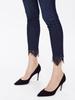 MO Style High Waist Frayed Hem Skinny Jeans for Women