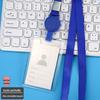 Transparent Acrylic Employee ID Badge Holder with Lanyard - Customizable Chest Card Holder