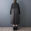 Cotton Padded Black Plus Size Vintage New In Dresses for Women Casual Loose Long Spring Autumn Winter Dress