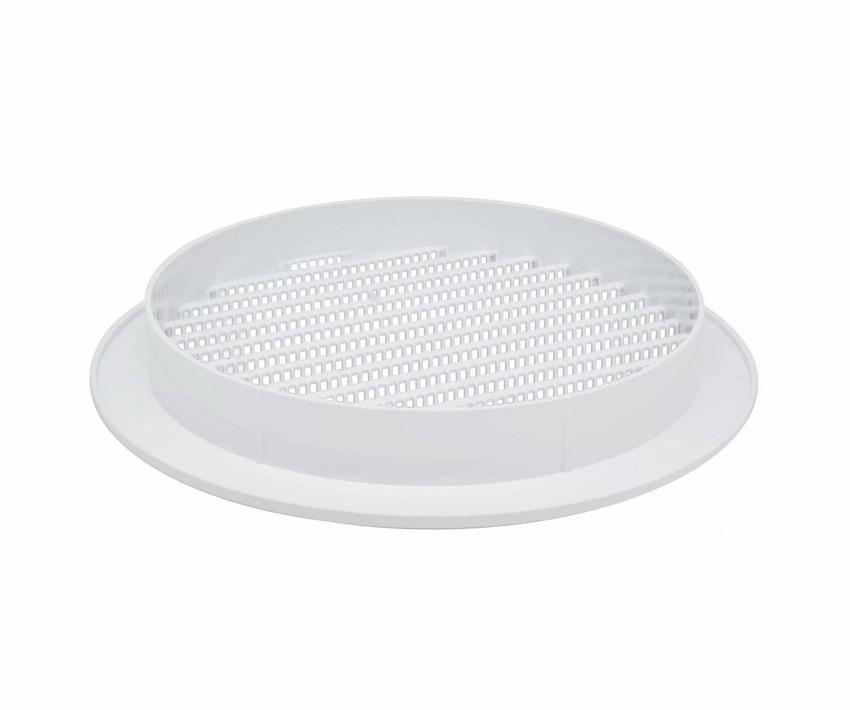 Round Grille With Mesh Diameter 100 White - Rx 02-146