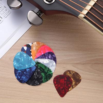 30Pcs Guitar Picks Plectrums 0.5mm Love Heart Thin Variety Colorful 0.75mm 1.0mm Celluloid Plectrums