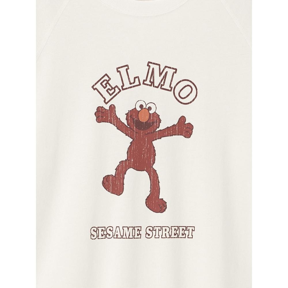 Gu By Uniqlo Sweat Tee  5 Sleeve  Sesame Street