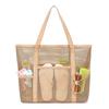 Foldable Mesh Beach Bag - Multifunctional Swim & Toiletries Storage