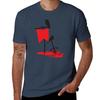 Black Crows Standing Vigil On A Blood Red Battlefield Tshirt Basic Crew Neck Short Sleeve Top