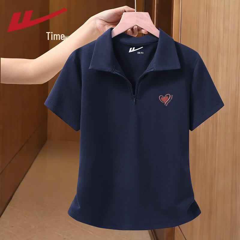 Warrior Women s Pleated Lapel Half-Zip Sport Top S