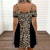 Ladies Sleeveless Strap Dress Plus Size Tropical Floral Printed Loose Seaside Sundress