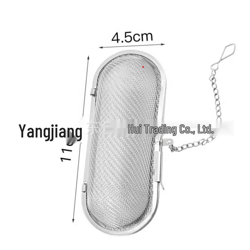 Oval Large Stainless Steel 304 Strainer & Tea Infuser Bag серебряный