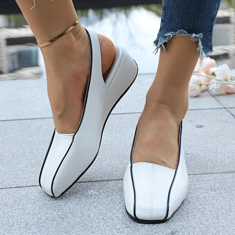Fashion Retro Wedge Women's Sandals Spring New Style French Solid Color Casual Versatile Single Shoe with Toe Cover Platform Sandals
