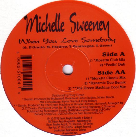 

12inch Record MICHELLE SWEENEY - When You Love Somebody 51004 Electric Kingdo 1996 US Dance & Electronica Used