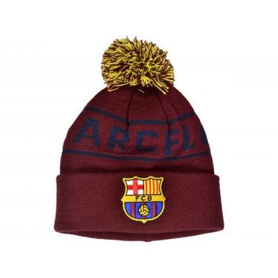 Barcelona FC Berretto con pon pon in maglia unisex per adulti