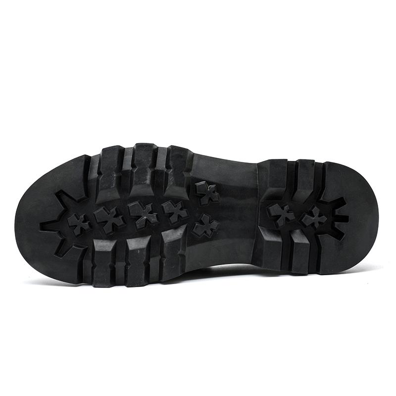 Fashion Brand Fashion British Style Men's Comfortable Thick Bottom Big Head Leather Shoes Spring New Men's Tassel Round Head Lefu Shoes
