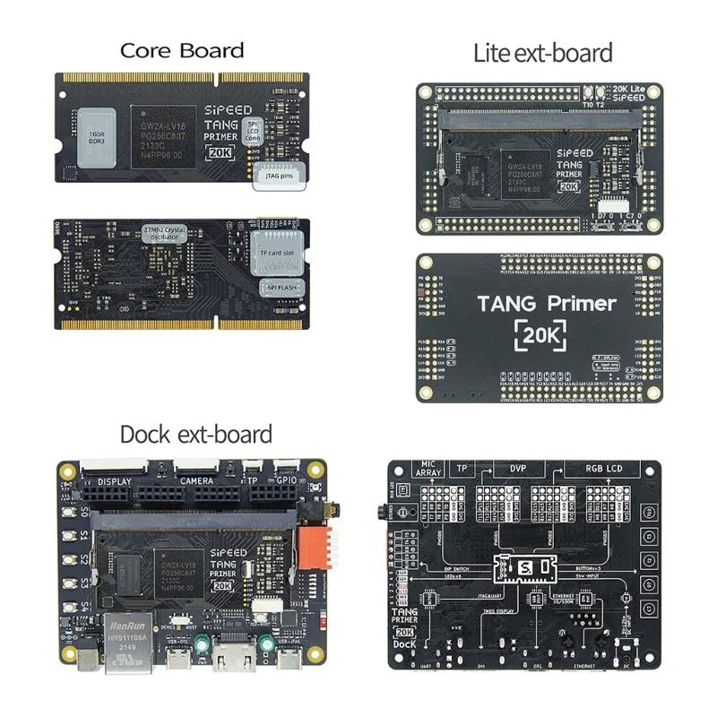 Leistungsstarkes Primer 20K FPGA-Entwicklungsboard mit BSRAM-Speicher und LVDS Onboard - USB-JTAG & UART Ethernet-