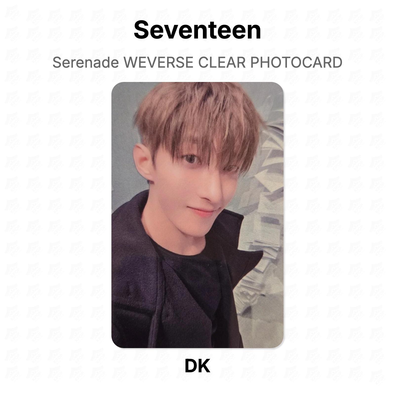 Seventeen Serenade WEVERSE CLEAR PHOTOCARD Official Photocard DK