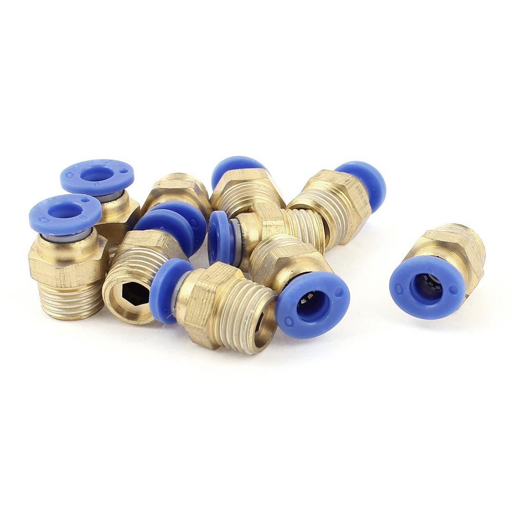 10 un 6 Mm a 6 mm Tubo de Aire Neumático L Forma ángulo Recto Conectores guarnición rápida