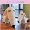Deixe-me fazer isso por você Cachorrinho branco fofo de nariz comprido Animal de pelúcia Brinquedo de pelúcia Boneca