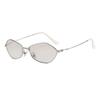 Metal Diamond-shaped Frame UV400 Sunglasses Unisex INS Style Anti-ultraviolet Daily Sun Glasses Fashion Wear Take