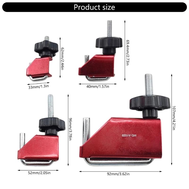 Multiple Size Brake Line Crimp Tool Set Suitable for Fuels Hose Transmission Lines and Fluid Pipe Automotive Maintenance