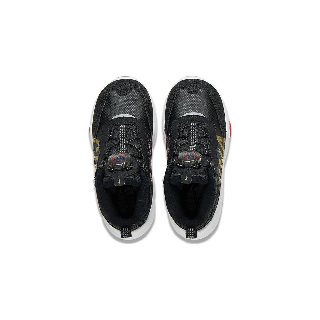 Li Ning Kids Yu Lei V2 Reflective Shock Absorption Mid-Top Running Shoes Kids running shoes Black YKNT110-15
