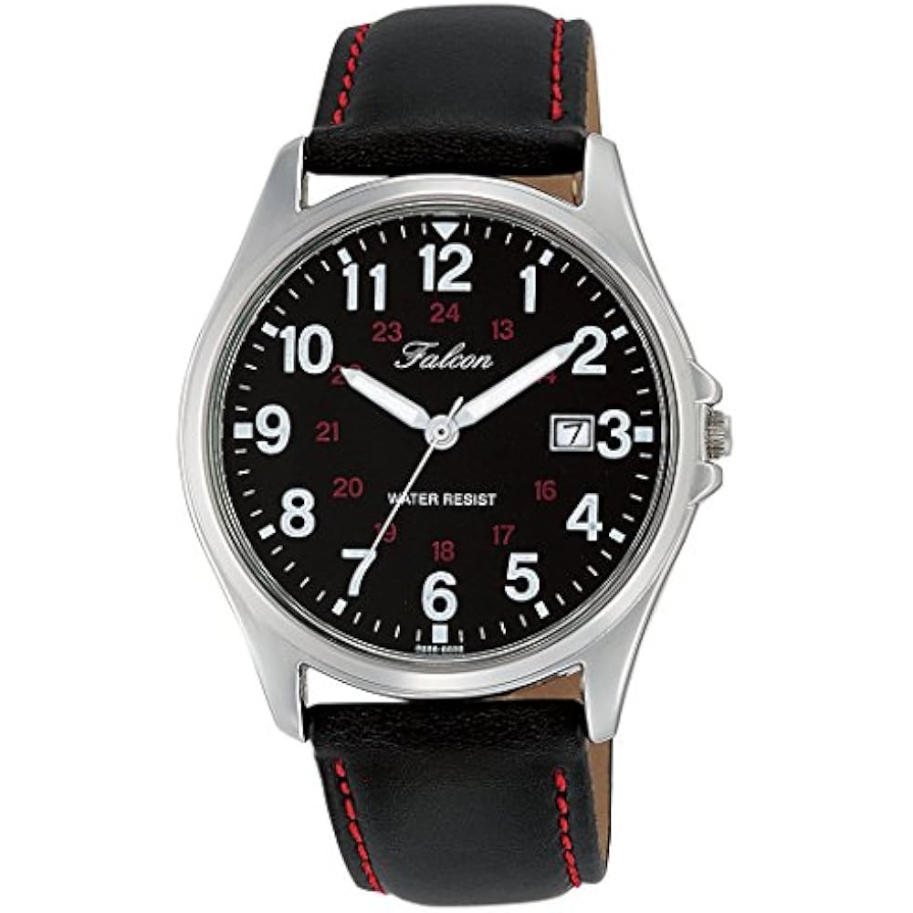 [Citizen Q&Q] Watch Analog Waterproof Date Leather Strap D026-305 Men's Black [Parallel Imported ...
