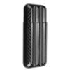 Carbon Fiber Cigar Case Humidors 3 Tubes Cigar Holder Storage Box Travel Case