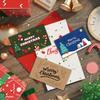 10pcs Christmas Scratch Cards Set DIY Gift Vouchers with Santa Claus & Tree Designs Party Favors DIY Games Supplies Gift Voucher