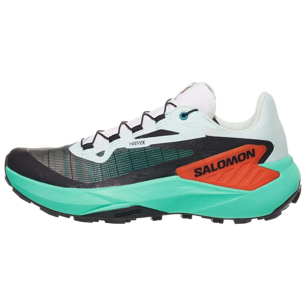 Salomon Genesis Comfortable Non-Slip Durable Low-Top Trail Running Shoes Women sneaker Green L47588800