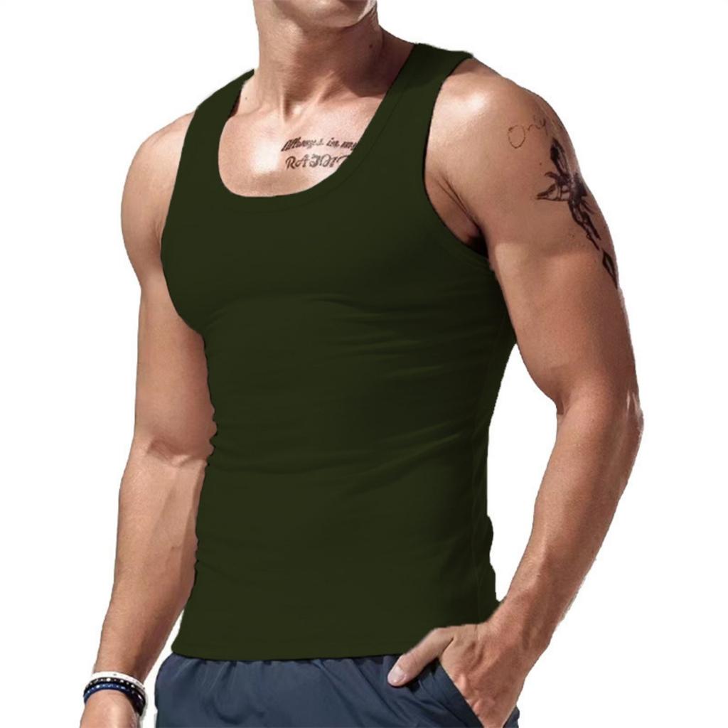 New Men's Summer Sports Casual Base Sleeveless Vest