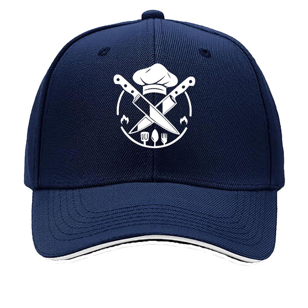 Unisexs Vintage Chef Print Adjustable Washable Outdoor Hat Suitable for Classes Casual Wear Outdo Sandwich Baseball Cap