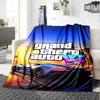 Grand Theft Auto Blanket Comfortable Perfect for Sofa Couch Bed Four Seasons Universal Digital Print Suitable for Gifting Relatives and Friends