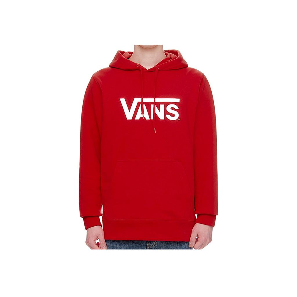 Vans Classic Logo Pullover Hoodie Unisex Tops Red VN0A4MM9IZQ