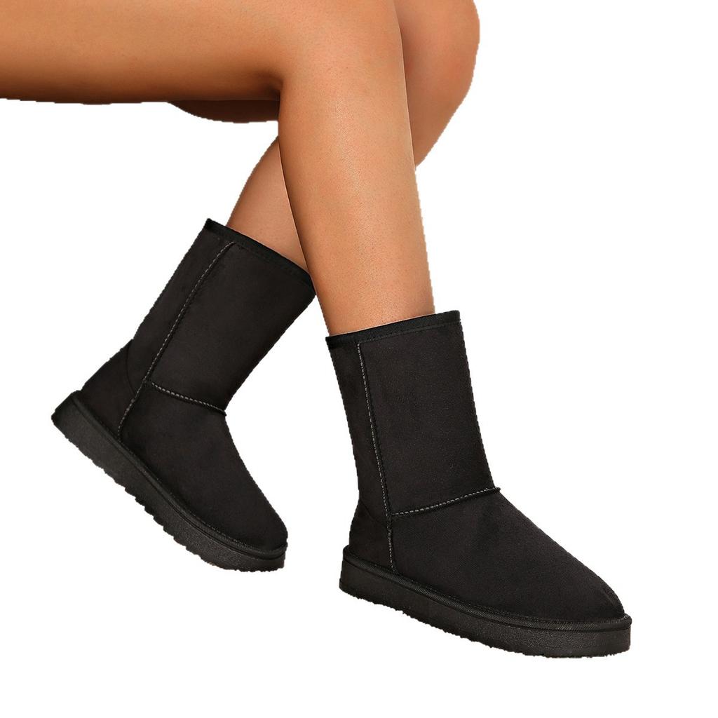 Boots Warm Snow Boots Women's 2025 Fleece Cotton Shirt Winter Fleece Cotton Shoes High Top