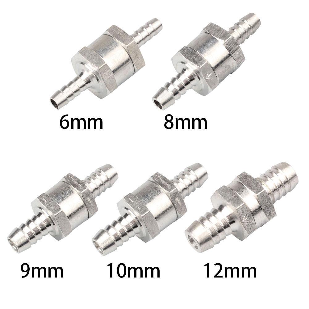 MagiDeal 2 Pcs 10mm Non Return Fuel Line Oil Petrol Diesel Water One Way Check Valve