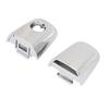 Pair of Chrome Front Door Out Side Handle Cover 5716A065 Exterior Door Handle Cap with Key Hole for