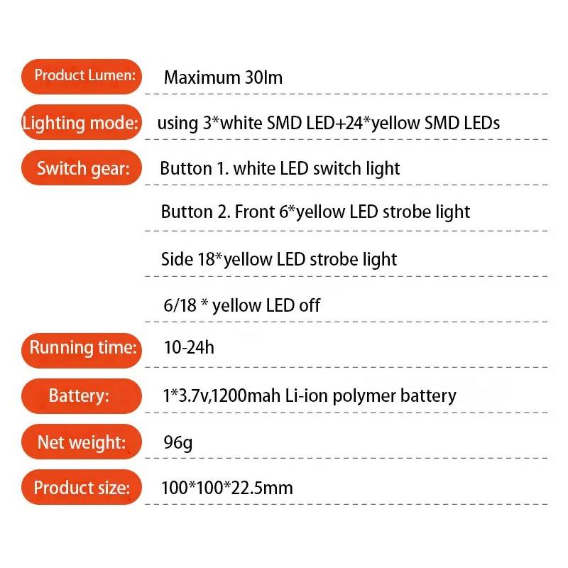 Car Rechargeable Warning Light COB Ceiling Roadblock Flashing Lamp Rescue Strobe Magnetic Outdoor Camping Emergency Work Lights