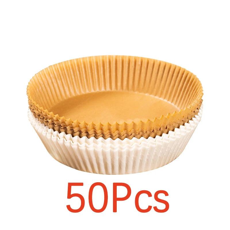 10-100Pcs Air Fryer Disposable Paper Non-Stick Airfryer Baking Papers Round Air-Fryer Paper Liners Paper Kitchen Accessories