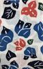 Yagisei Chū-sen Tenugui (Dyed Hand Towel) Bingata Artist Series "Southern Flower (Blue)" Okinawa Colorful Made in Japan