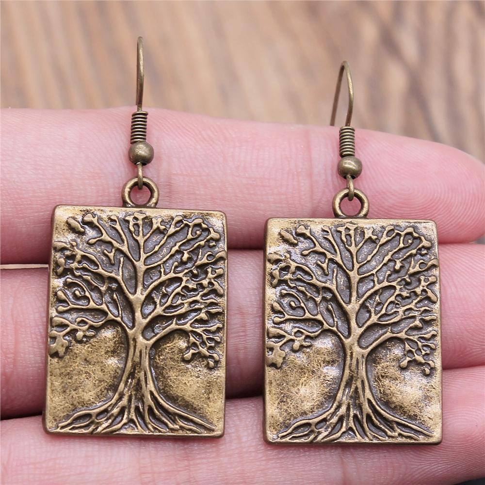 Tree Earring Women Drop Earrings Round Tree Dangle Earrings Women Fashion Jewelry Gift For Women