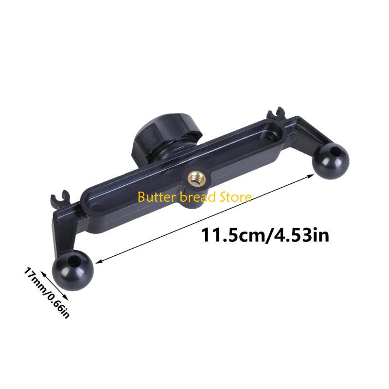 W89C Car Phone Holder Base 1/4in Female Thread Hole Fixed Phone Support Accessory