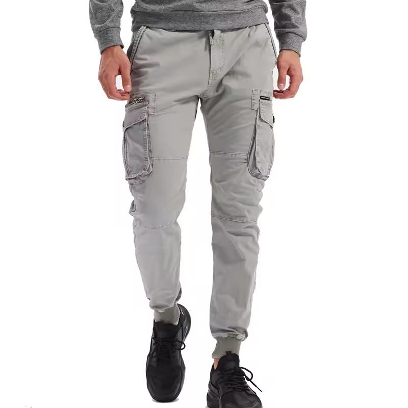 New Men Cargo Pants Khaki Casual Men Tactical Joggers Cargo Multi-Pocket Fashions Black Army Trousers Work Wear