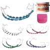 2Pcs Cartoon Cat Dental Metal Braces Archwire With Hooks Metal Bracket And Ligature Ties Colorful Temporary Tooth Decoration