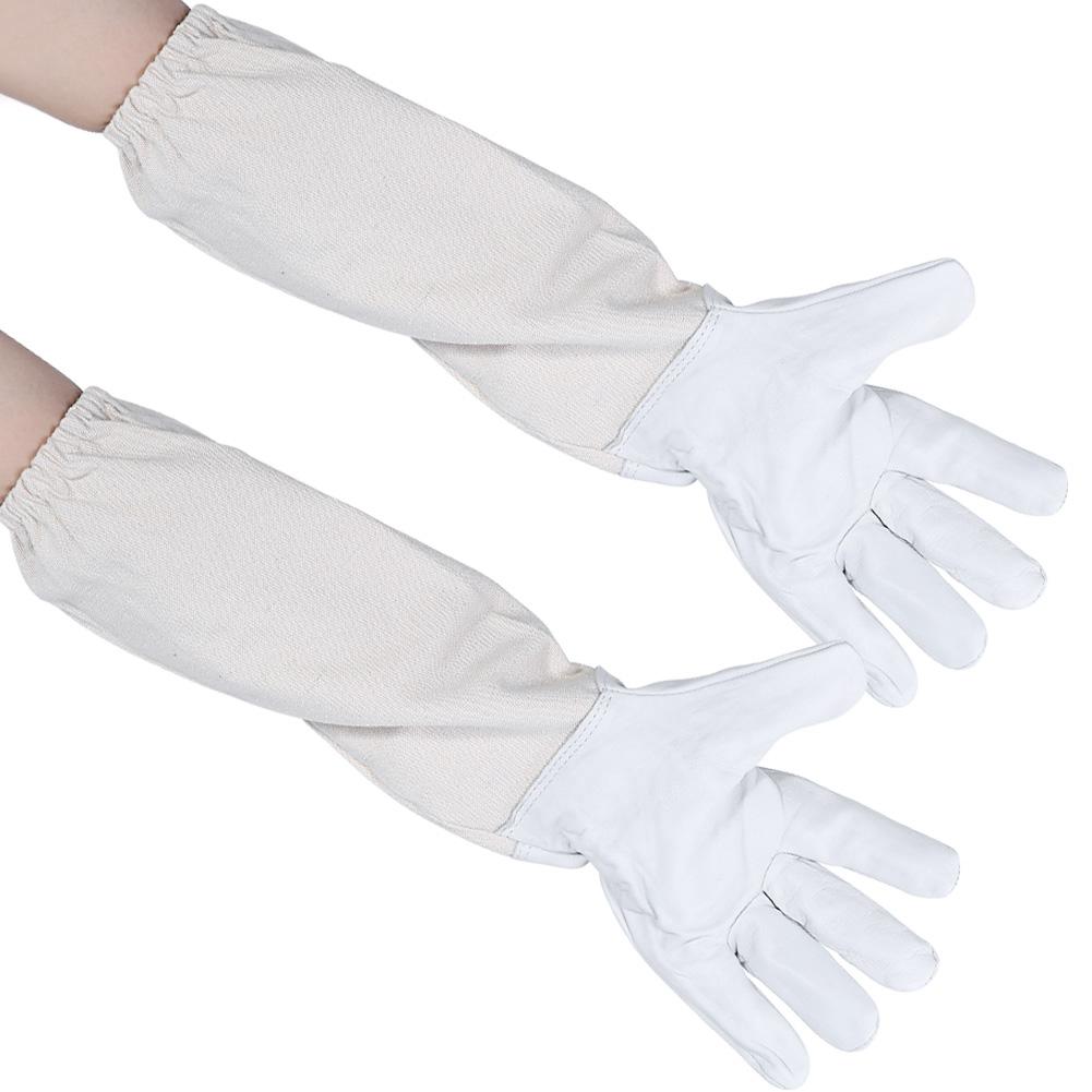 Bee Keeping Protective Goatskin Gloves with Vented Long Sleeves Beekeeping Tools