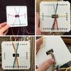 Round Square Bracelet Knitting Braiding Disk Kumihimo Beading Cord Disc Disk Tray Braided Rope Weaving DIY Craft Tools2Pcs