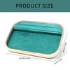 Elegant Velvets Jewelry Storage Tray Pendant Holder Elegant Jewelry Box Stackable Display Showcase Plate for Necklace