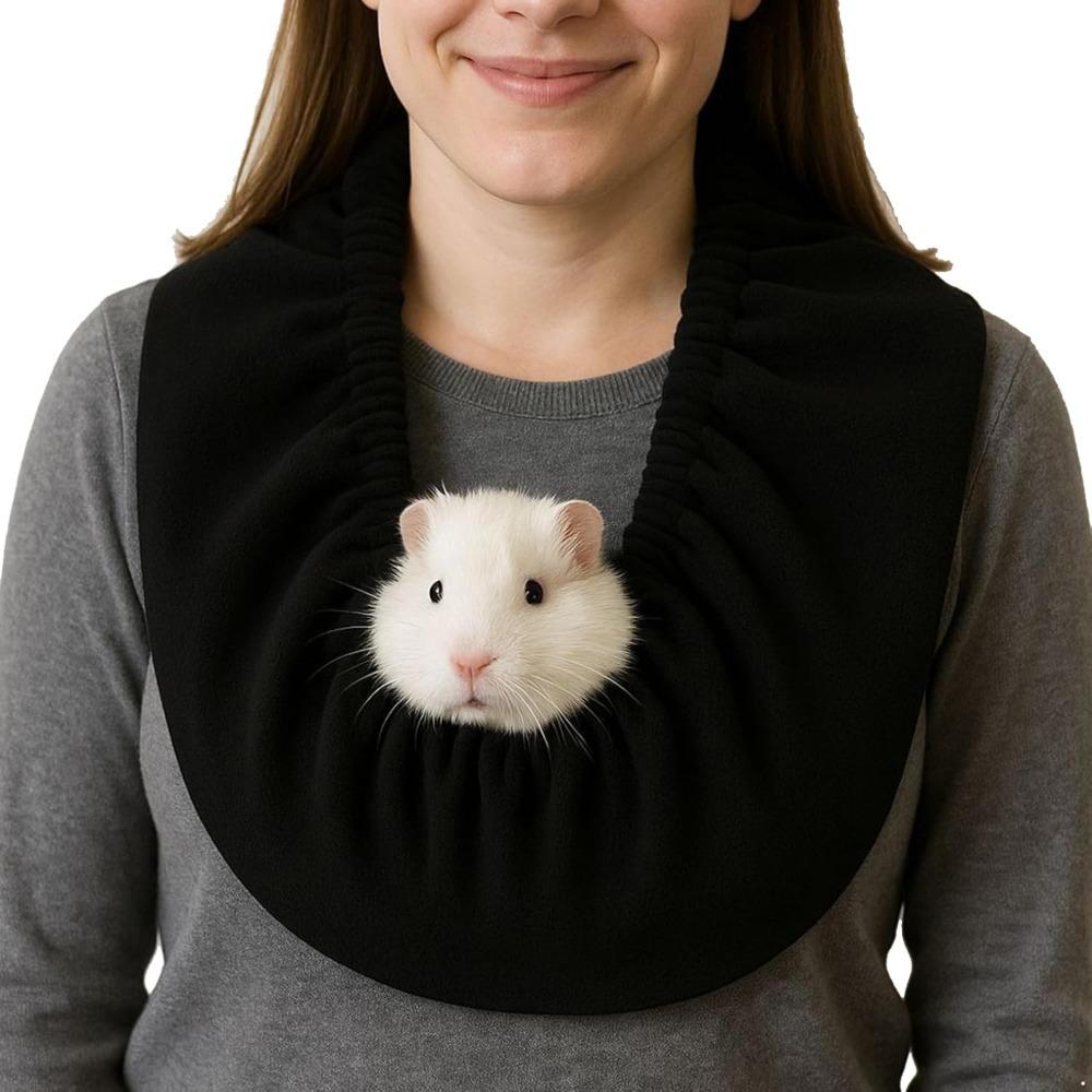 

Pet Bag Polyester Guinea Pig Carrier Bag Lightweight Soft Bonding Scarf Breathable Small Pet Carry Small Pet Bonding чёрный